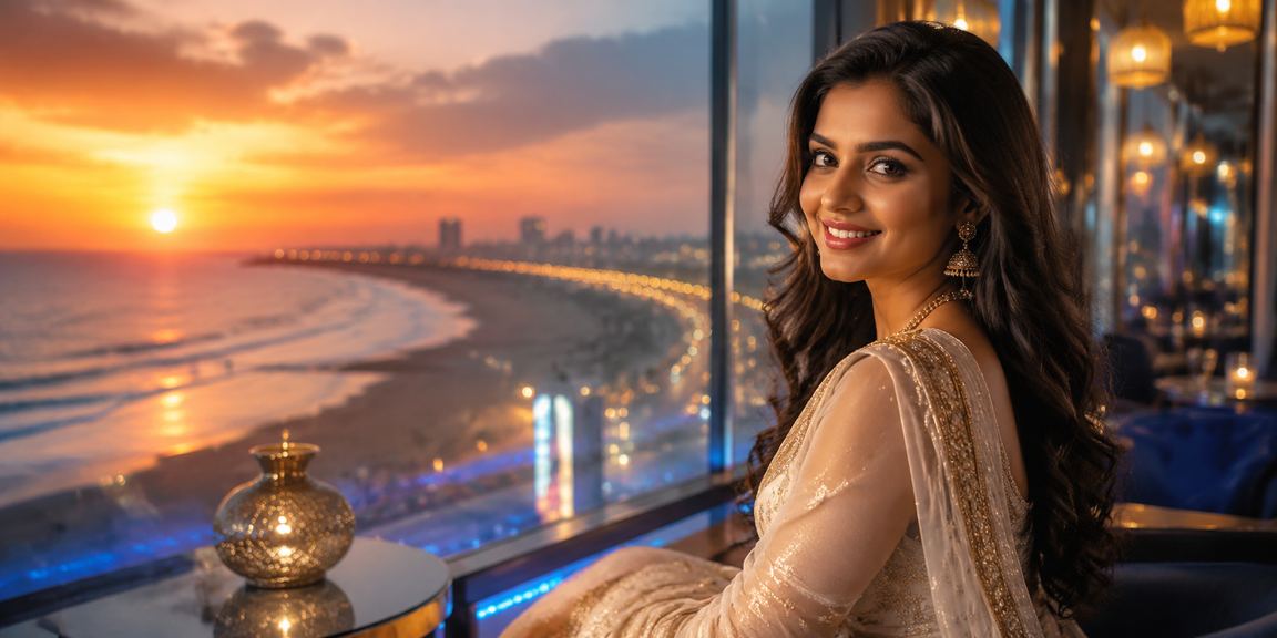 Young woman placing sports bets on mobile app in Chennai